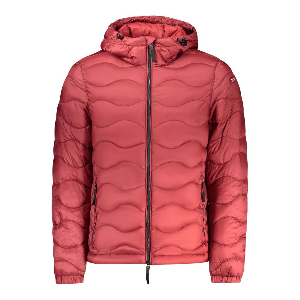 Norway 1963 Rosso Poliammide Mens Jacket